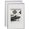 walther design Chair AJ030SD - Cornice portafoto in alluminio, 20 x 30 cm, confezione da 2, argento