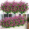 ArtBloom 6 fasci di fiori artificiali per esterni, resistenti ai raggi UV, piante in finta plastica, per interni ed esterni, piante da appendere, giardino, portico, finestra, casa, matrimonio, casa