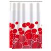 RIDDER Kani - Tenda da doccia in tessuto, 180 x 200 cm, colore: Rosso