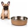 Flamingo ciotola per cani - ciotola Yumi beige in acciaio inox - elegante e resistente - 680ml