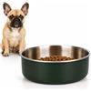 Flamingo ciotola per cani - ciotola Yumi verde in acciaio inox - base antiscivolo - 680ml