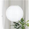 LIHAO Lampion Lantern Carta Sospesa Parati Giorni Bianco, 25 cm, 1 pz