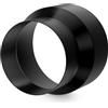 Hon&Guan Riduttore Tubo 125mm a 100mm in Acciaio Zincato, Metallo Adattatore per Riduzione di Tubo 125 100 Riduttori per Condizionatori, Tubo per Cappa Aspirante Cucina, Asciugatrice, Grow Tent Nero