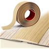 mimzemamz 300 x 5cm Profilo di Transizione Pavimento, Striscia di Autoadesivo Soglia in PVC Resistente, Barra Soglia Senza Fori per Pavimenti in Laminato, Vinile, Moquette, Piastrelle e Legno