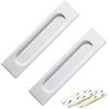 Cyberwork 2 maniglie scorrevoli per porte scorrevoli, stile minimalista, maniglie scorrevoli, aperture laterali, in lega di alluminio, per porte scorrevoli, armadi, cassetti, 149 mm (Stile 5)