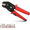 Tuwyii Pinza Crimpatrice Professionale Capicorda 0.25-1.5mm² (AWG23-16) Autoregolante