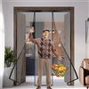 Bestes Zanzariera Magnetica per Porte 175x220cm Nero Doppie porte Chiusura Automatica Chiusura Automatica Anti Zanzare Calamite Tenda Insetti Facile da installare per porte da balcone, cantine, terrazze