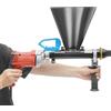 Royyalpa Stuccatore elettrico 700 W, siringa per malta con ugello rotondo e piatto, adatto per riparazione a parete, installazione di porte e condizionatori d'aria, 220 V, serbatoio di malta 23 x 19 cm, facile