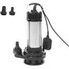 Armanyya Pompa per acque reflue, 2200 W, 26000 l/h, pompa sommersa per acque reflue, pompa sommersa con interruttore galleggiante, in acciaio inossidabile, prevalenza 25 m, pompa per liquami con maniglia