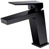 MICE COLLECTION IMEX Rubinetto Miscelatore Lavabo Monocomando Bagno per Acqua Fredda/Calda Serie ART Nero Opaco - BDAR025-1NG