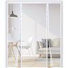 WXWYGNY Zanzariera Magnetica per Porta,Doppia Apertura Laterale Tenda Zanzariera Porta,Si Chiude da Sola,per Porte da Balcone, Terrazze, camera da letto,180x220cm,Bianco
