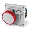 Scame Omnia - Presa corrente incasso IP67 Serie 3 poli + neutro + T16 A 380 V
