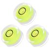Kozelo 3Pz Piccoli Livelli a Bolla Circolari - [18mm Diametro 9mm Spessore] Mini Strumenti Livellamento Rotondi per Rimorchio Viaggio, Piattaforma Girevole, Fotocamera, Lime