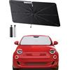 SHAOHAO Compatible con Fiat 500L 2018-2025 Parasol Coche Delantero Protector Solar Parasol Paraguas Coche Resiste a los Rayos UV Plegable Fiat 500L Accesorios