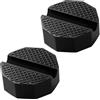 Lyeteung 2 Pezzi Tampone in Gomma Universale 65mm, Tampone in Gomma per Cric con Scanalatura, Tamponi Martinetti Sollevatore, per Cric e Elevatori