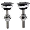 YINETTECH 2 chiusure a sgancio rapido da 30 mm universali per veicoli, mini kit di clip di bloccaggio a pulsante per cofano in lega di alluminio per auto, paraurti, targa o fai da te