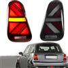 VLAND Fari posteriori per Mini Cooper/One MK1 R50 R52 R53 2001-2006 luci posteriori con E-mark, con segnale di svolta sequenziale, un paio (Rosso)