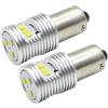 Ruiandsion 2 lampadine LED Canbus BA9 BA9S 53 57 1895 64111 12V-24V estremamente luminose CSP 9SMD Chipset 6000K colore bianco utilizzato per porte laterali luci di cortesia per mappe, non polarità