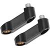 Blaihild Distanziatori Riser Specchietti Moto M10 Filettatura 1,25 Mm Estensione 0,4 Pollici, Lega di Alluminio CNC Antivibrante, per Street Cruiser Adventure Touring Off Road, Set di 2 Senza Attrezzi