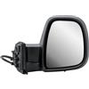 KINGVANS Specchietto retrovisore destro lato passeggero elettrico e riscaldabile manuale pieghevole nero opaco per Citroen Berlingo Peugeot Partner Opel Combo Toyota ProAce City Fiat Doblo 2016-2024