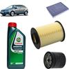 OP Kit tagliando 3 filtri + 4L olio Magnatec 5W-20 per Ford Focus II 1.6 benzina 2004-2013