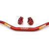Fymlok Manubri per Moto 22mm Manubrio Pro Taper Pack Fat Bar da 1-1/8 Derrt Pit Bike MotoCross Moto 810mm Lunghezza 28mm alluminio(I)
