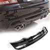 JCING Diffusore posteriore in fibra di carbonio per BMW Serie 1 E82 M-Tech 120i 125i 128i 135i 2 porte 2007-2013 Factory Outlet Kit corpo spoiler paraurti inferiore (singola uscita con doppio scarico)