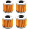 WINVOX Motocicletta Filtro Aria Per ZONTES G1-125 G2-125 U-125 U1-125 U-150 U1-150 U1-155 GK125 Filtro Aria Motore Moto Elemento Aspirazione Filtri Olio Filtro Aria Motociclo(4pcs Oil Filters)