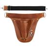 Generic Cintura portautensili da giardino, borsa portaoggetti portatile in pelle PU, organizer per orticoltura per uso esterno