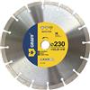 GRAFF Disco da Taglio Diamantato 230 mm per Pietra, Cemento armato, Granito, Calcestruzzo, Cemento anticato - Disco Diamantato Professionale per Smerigliatrici Angolari - Altezza Segmento 10mm