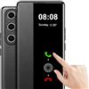 Nshkeji Custodia per Samsung Galaxy S23 Ultra 5G Custodia Clear View [Touch Screen View] per Samsung S23 Ultra Custodia Morbida View Flip Extra Sottile Pelle Antiurto Case Cover Clear View (Nero)