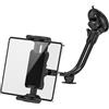 JUBORUI Supporto Tablet Auto, Regolabile a 360° Porta Tablet Auto con Collo D'oca, Supporto per iPad da Cruscotto Parabrezza, Supporto iPad Autos per 4,7''-13.5'' Tablets
