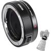 CZEBINS Adattatore per obiettivo, adattatore AF per obiettivi Canon serie EF/EF-S su fotocamere Canon EOS-R, tra cui EOS RP R3 R5 R6 R6 R6MarkII R7 R8 R10 R50 R100, Fast AF, apertura regolabile