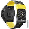 ANBEST Cinturino di ricambio compatibile con cinturino Suunto 7/9, 24 mm in silicone per 9 Baro/Spartan Sport/D5 Smart Watch, 24 millimètres