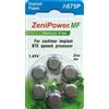 ZeniPower A675P Pile Zinco Aria per Impianto Cocleare e Dispositivi ad Alto Consumo, Mercury Free, 1.45V, 60 Pile