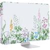MOSISO Copertura Antipolvere Monitor 26/27/28/29 Pollici Custodia Panel LCD/LED/HD Lush Weeds Borsa Protettiva Schermo Computer Compatibile con iMac 27 Pollici,PC Desktop TV 26-29 Pollici, Bianco