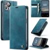Cracedily Cover per iPhone 12 Pro Max Case, Libro Custodia Portafoglio Premium Pelle PU, Slot Scheda, RFID Shieldon, Chiusura Magnetico Aletta Antiurto Case Custodia per Apple 12 Pro Max, Blu-verde
