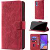 CaseGla Cover per Samsung Galaxy A7 2018 A750, Rosso | Blocco RFID, Portafoglio Pelle PU, Flip Libro, Porta Carte, Magnetica Libretto, Antiurto Protezione Completa