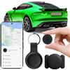 CQGQZYH GPS Tracker per Auto, Localizzatore GPS per Auto Compatibile con Android Magnetico Nascosto Localizzatore GPS, Senza SIM Android GPS Tracker per Auto, Portafoglio,Chiavi (Nero)