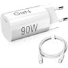GAOUTO Caricabatterie da 90 W con cavo USB C per Xiaomi 15 Ultra 15T Pro, adattatore di ricarica rapida con cavo di ricarica 6 A tipo C 1,5 m, caricatore GaN, caricatore rapido USB Power cellulare, per Redmi