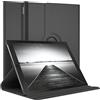 EAZY CASE - Custodia per Apple iPad Pro 12,9 (2017) tablet Cover protettiva Smart Cover Supporto rotante Astuccio pieghevole 360° girevole con funzione stand Similpelle Nero