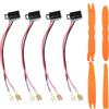 LbsAMP 4 Pezzi Adattatore per Altoparlanti Auto da DIN compatibile con Renault Opel Astra Seat Skoda Volvo VW Peugeot Citroen Fiat Ford Mercedes Adattatori Casse Altoparlanti Connettori per Auto