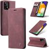 Ottcooed Cover per Samsung Galaxy A53 5G Custodia, Cover Pellicola a Libro Portafoglio in Pelle Porta Carte Protettiva Slot per Scheda Flip Case Wallet Case con Samsung Galaxy A53 5G, Rosso vino