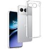 REY Cover in Gel TPU Trasparente per ONEPLUS Nord 4 5G, Ultra Sottile 0,33 mm, Morbido Flessibile, Custodia Silicone