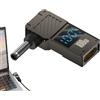Generic Adattatore di ricarica per laptop, adattatore di tipo C per laptop | Adattatore da tipo C a DC da 100 W con display digitale | Convertitore di per laptop, tablet, console di gioco