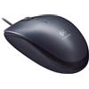 Logitech Mouse M90 - Mouse ottico a 3 tasti ad alta risoluzione 1000 dpi per un controllo fluido del touchscreen, forma confortevole
