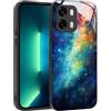 YUXING Cover per Oppo A6x 4G/5G / Oppo A6 4G/5G - Abstact Art Geometry Pattern Antigraffio Vetro Back Cover, Custodia Antiurto Antiscivolo Sottile (Starry Sky)