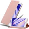 Cadorabo Custodia Libro per Huawei MATE S in CLASSY ORO ROSA - con Vani di Carte, Funzione Stand e Chiusura Magnetica - Portafoglio Cover Case Wallet Book Etui Protezione