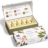 Tea Forte, Herbal Retreat Tisana Biologica Agrumi E Frutta, Piccola Scatola Di Presentazione, Set Regalo Con Campioni Con 10 Infusori Per Sacchetti Piramidali Realizzati A Mano, Senza Caffeina