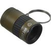 CLISPEED Monoculare Tascabile in Miniatura 2.5x 17.5mm Anello Dita | Viaggio D'affari e Birdwatching, Metallo e Plastica, Messa a Fuoco Rotante, Colore Kaki